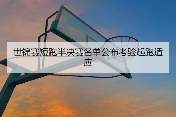 世锦赛短跑半决赛名单公布考验起跑适应（HTH）
